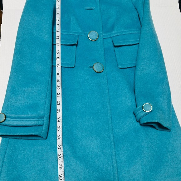 Banana Republic Womens Wool Blend Peacoat Size XS Long Jacket Floral Lining - Picture 7 of 16